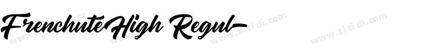 Frenchute High Regul字体转换